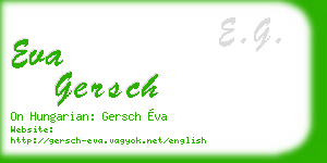eva gersch business card